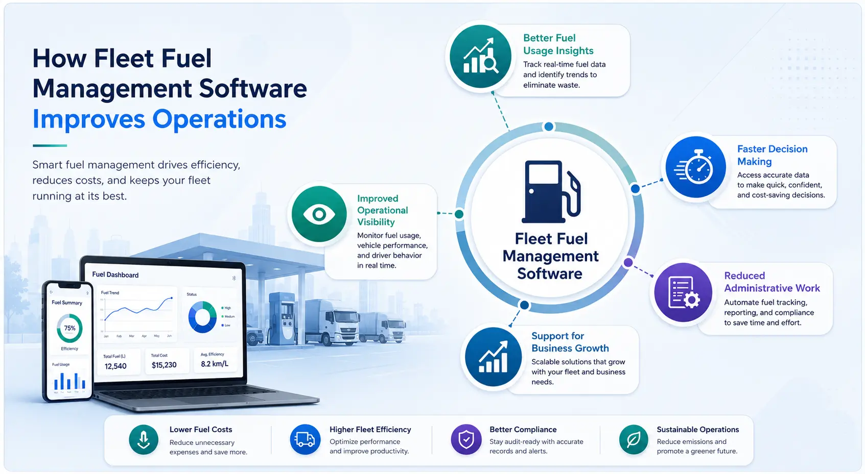 How Fleet Fuel Management Software Improves Operations